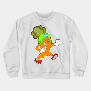 Carrot at Football Sports Crewneck Sweatshirt